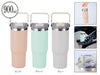 アンサンブル ハンドル付き真空二重2WAYタンブラー（ストロー付き）