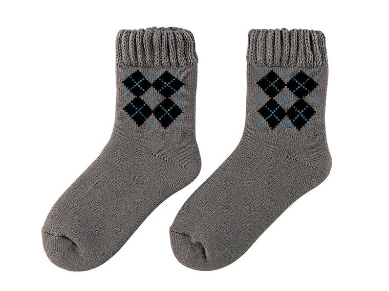 アーガイル 裏起毛あったかソックス商品画像