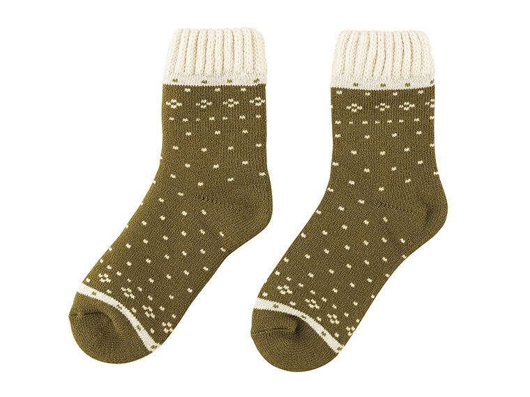 スノードット 裏起毛あったかソックス商品画像