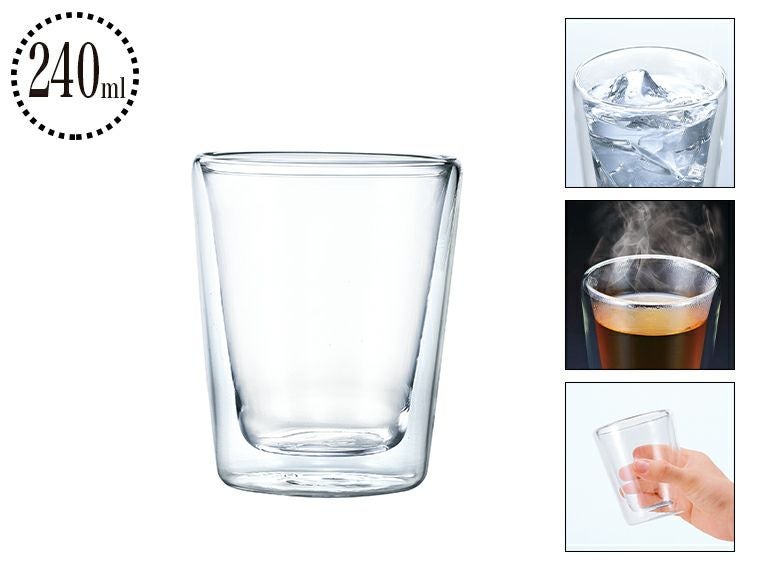 ダブルウォール耐熱タンブラーグラス