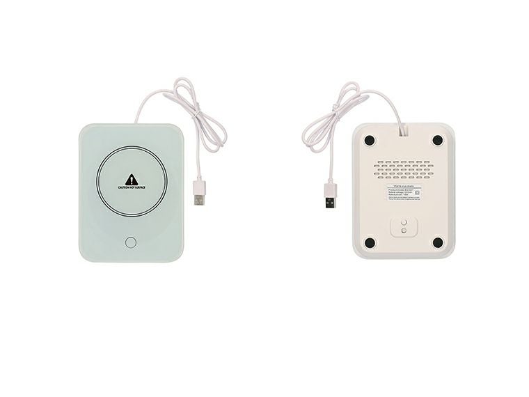  USB カップウォーマーの表面と裏面