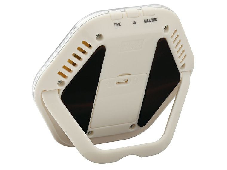 タニタ　デジタル温湿度計　TT-573アイボリー裏面