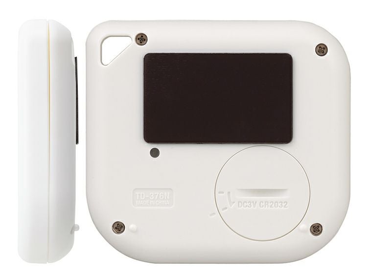 タニタ　丸洗いタイマー100分計　TD-376N側面・裏面