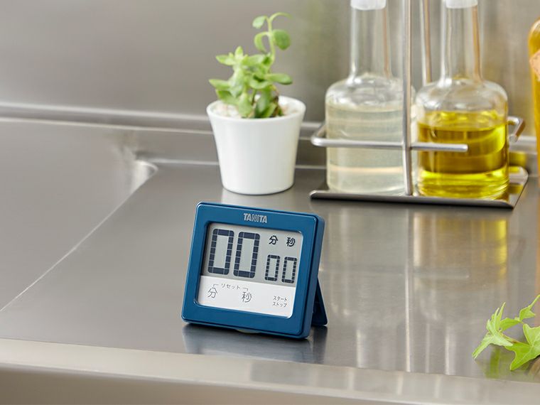 タニタ　防水タッチパネルタイマー　TD-414使用イメージ