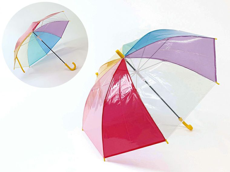 子供POF55cm 耐風 安全ろくろ レインボー