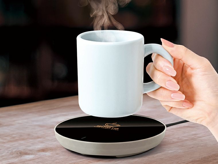 USB給電式 置くだけホットコースター 使用イメージ