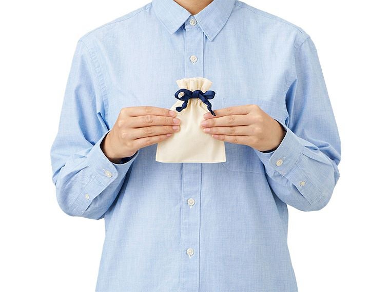 コットンカラーリボン巾着（SS）の使用イメージ