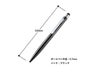タッチペン付クールメタルボールペン（再生ステンレス）のサイズ