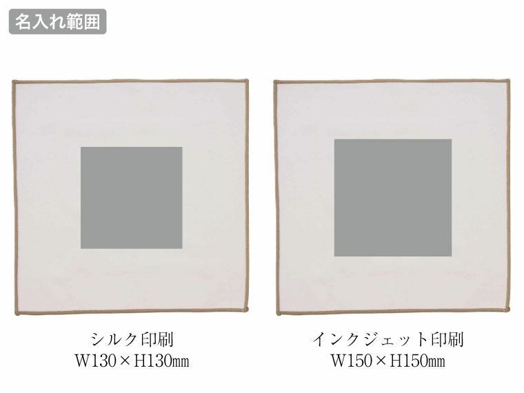 ピタッと巻ける保冷クロスの名入れ範囲