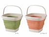 折りたたみバケツ５Ｌは2色アソート
