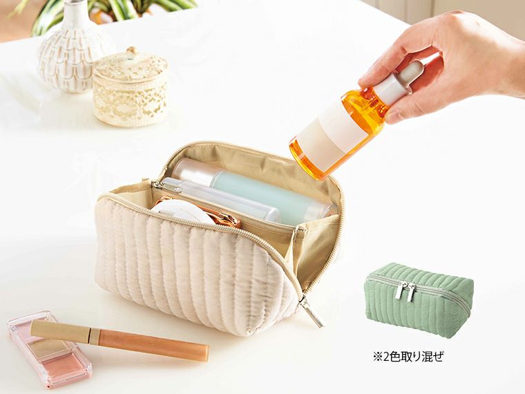 エルジール　大きく開いてたっぷり入るポーチ