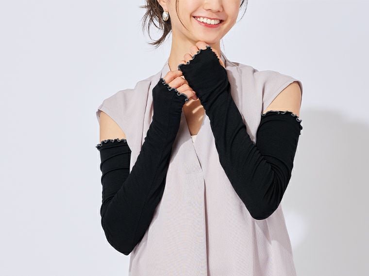 接触涼感UVロングアームカバーの使用イメージ