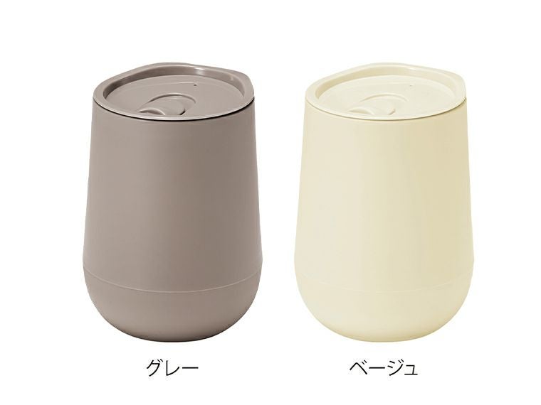 蓋付き二重構造ラウンドタンブラーは2色展開