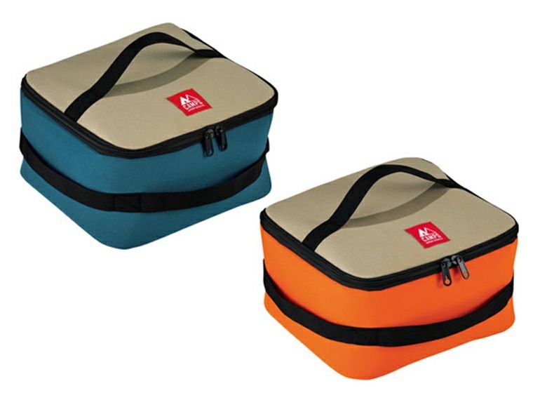 キャンプス フリーハンドル保冷温バッグはネイビーとオレンジの2色をアソートでお届け！