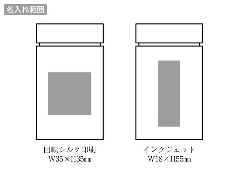 ヒンヤリUVガード ボトル入クールタオルの名入れ範囲