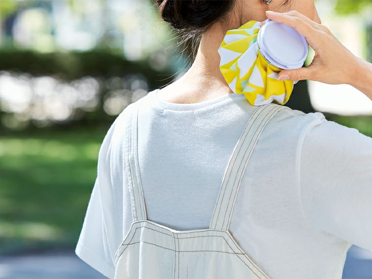 伊砂文様　氷のうの使用イメージ