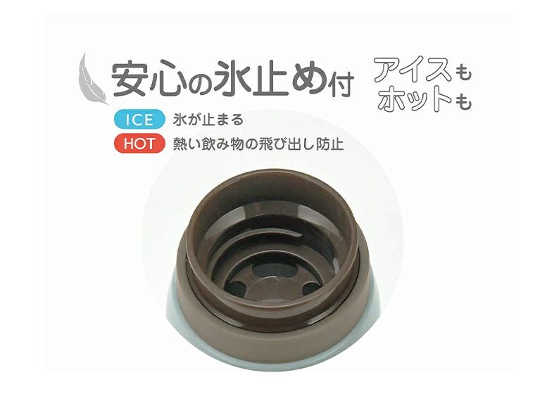 AI-05I エアリーナ ステンレス軽量ボトル800mlには凍り止めがあります。