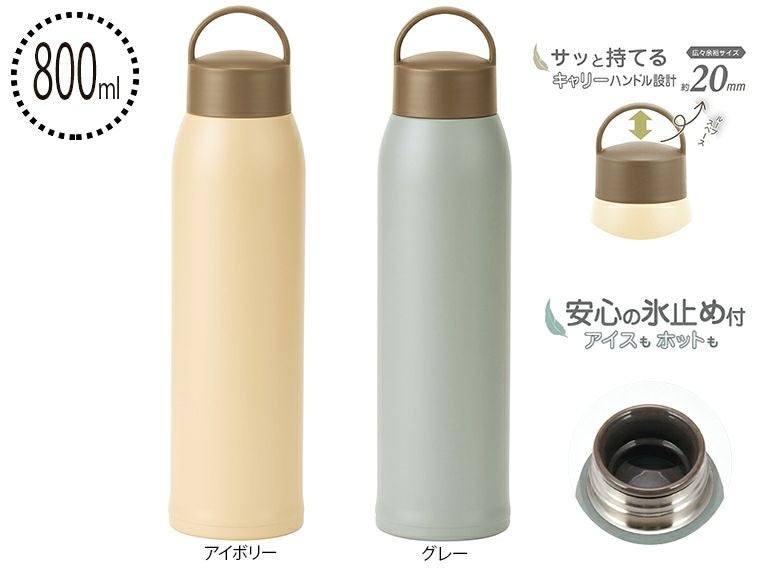 AI-06I エアリーナ ステンレス軽量キャリーボトル 800ml