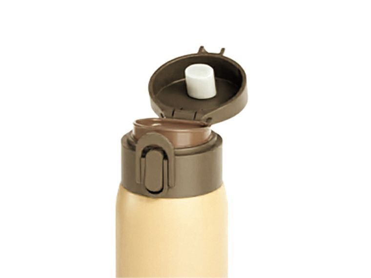 AI-08I エアリーナ 真空二重軽量ワンタッチボトル 500mlのキャップにはロック機能があります。