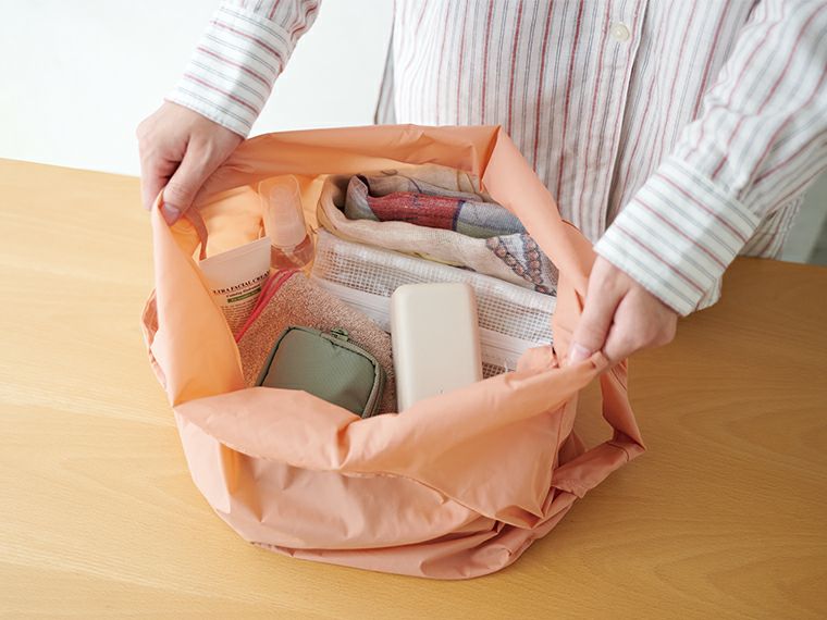 ミニ収納ナイロンバッグの使用イメージ