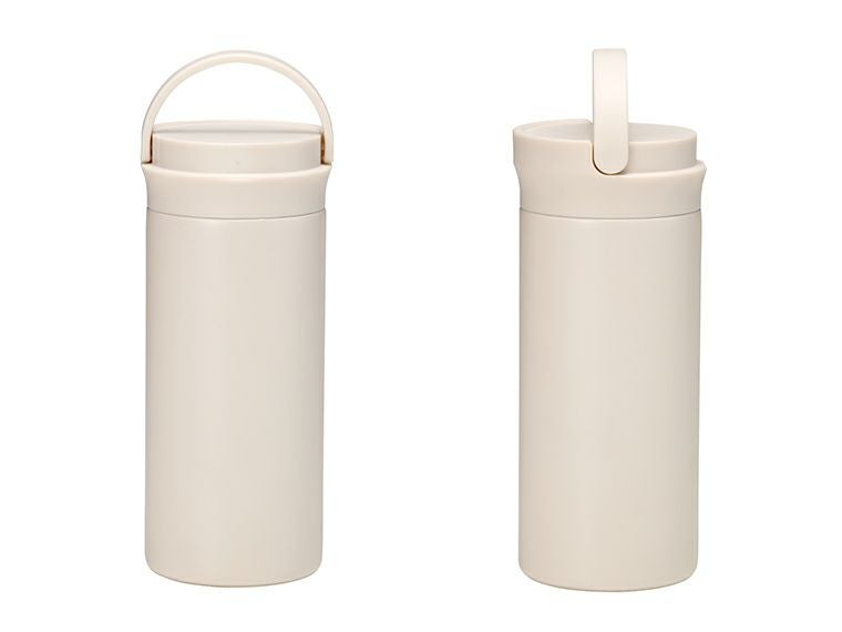 ハンドル付シームレスボトル350mlのハンドルは折りたためます。