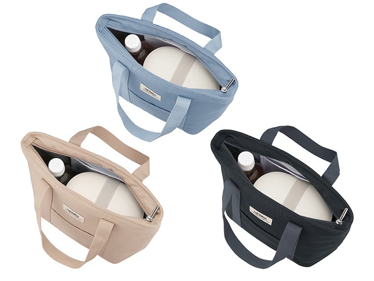 サーモス(THERMOS)RFF-0071保冷ランチバッグ7Lの内側には保冷剤用メッシュポケットがあります。