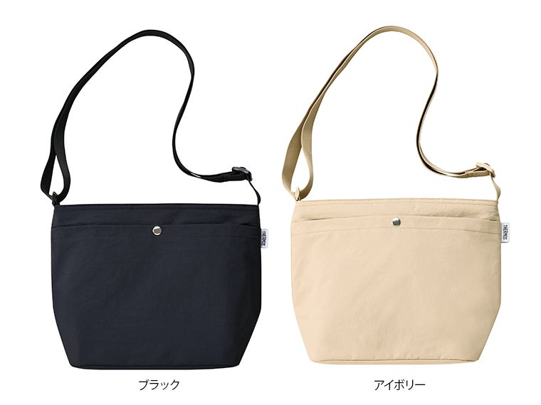 サーモス(THERMOS)品番保冷ショルダーバッグの本体カラーはブラックとベージュの2色展開です。