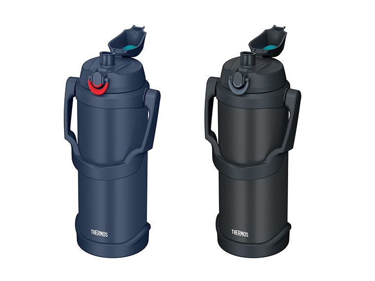 サーモス(THERMOS)FJQ-2501真空断熱スポーツジャグ 2.5Lの本体カラーはネイビー~ブラックジェイドの2色展開です。