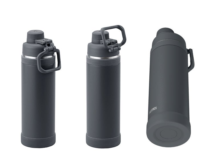 サーモス(THERMOS)FJU-1001真空断熱スポーツボトル 1Lはキャリーループ付きで持ちやすく底カバー付きなので衝撃から守ります。