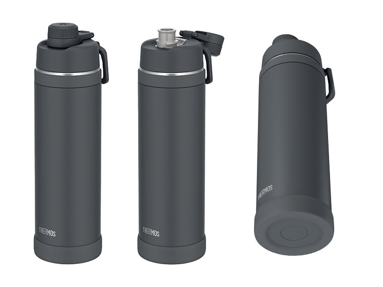 サーモス(THERMOS)FJU-1501真空断熱スポーツボトル 1.5Lはキャリーループ付きで持ち歩きしやすく底にはカバーが付いているので直置きしても傷付きにくいです。