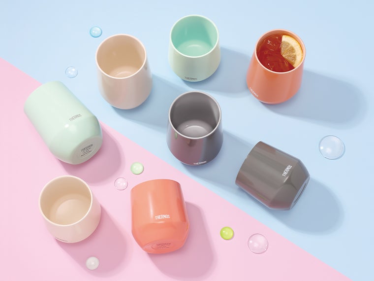 サーモス(THERMOS)JTE-400真空断熱カップ 0.4Lの内側はセラミックコーティング加工が施されておりお手入れ楽ちん。