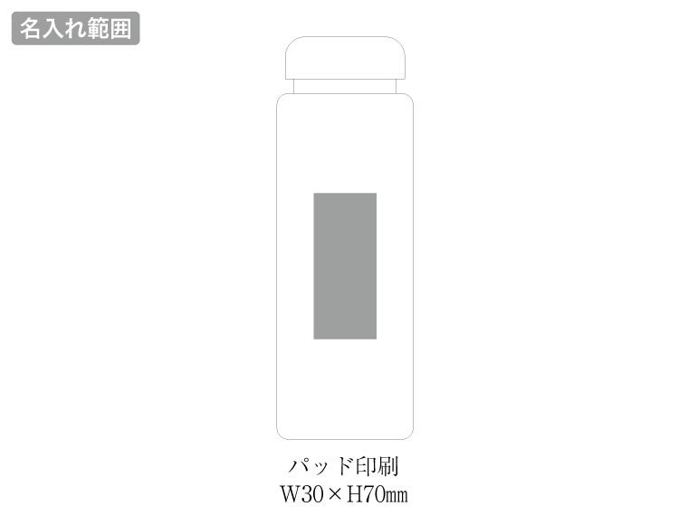 暑さ対策ボトル5点セットの名入れ範囲