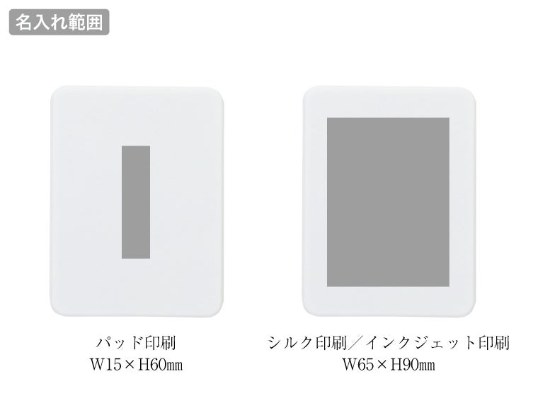 ボックス入ネイルケアセットの名入れ範囲