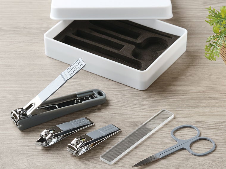 ボックス入ネイルケアセットのセット内容画像