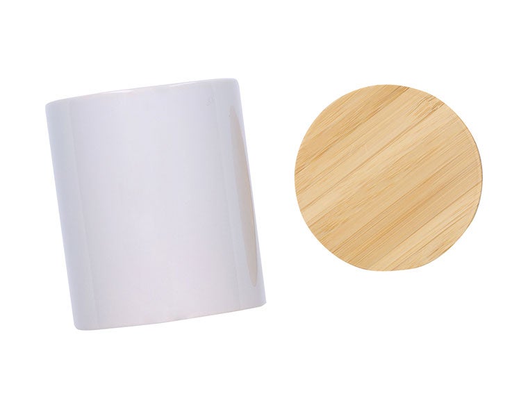 磁器製キャニスターの蓋を外した画像