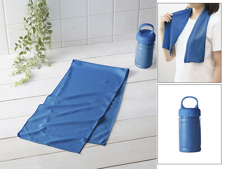 カラビナボトル入　涼感タオル