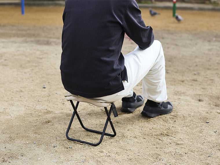 折りたたみ椅子の使用イメージ