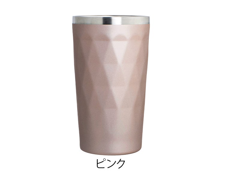 Lus-cube タンブラー400mlの本体カラーピンクの画像