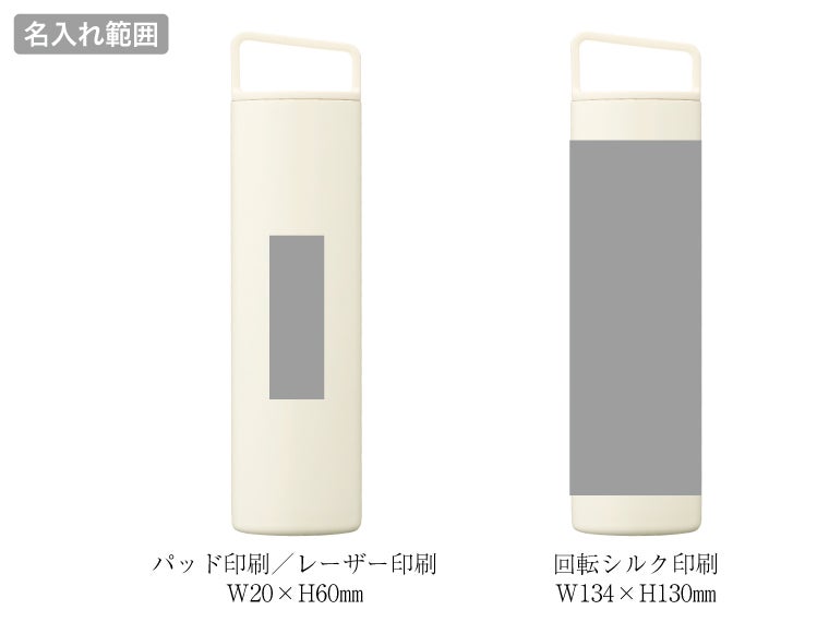 アイシングボトル（氷のう）の名入れ範囲