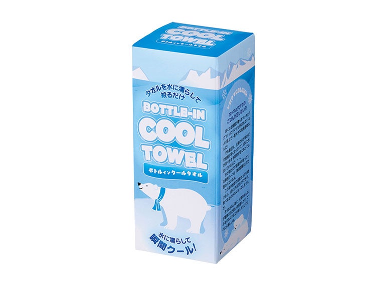 ボトルインクールタオルの化粧箱画像