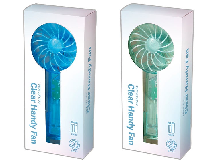 クリアハンディファンの化粧箱画像