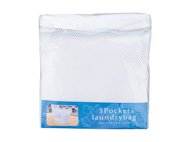３ポケットランドリーバッグはポリ袋に入っております。