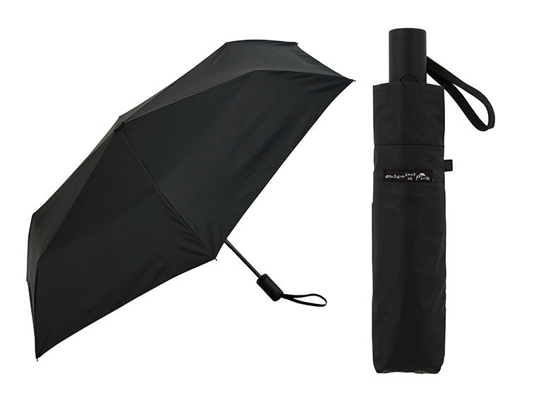 晴雨兼用　自動開閉折りたたみ傘の本体カラーはブラックです。