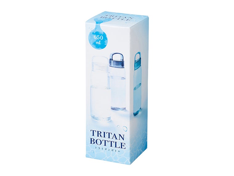 トライタン　クリアボトル６５０ｍｌの化粧箱画像