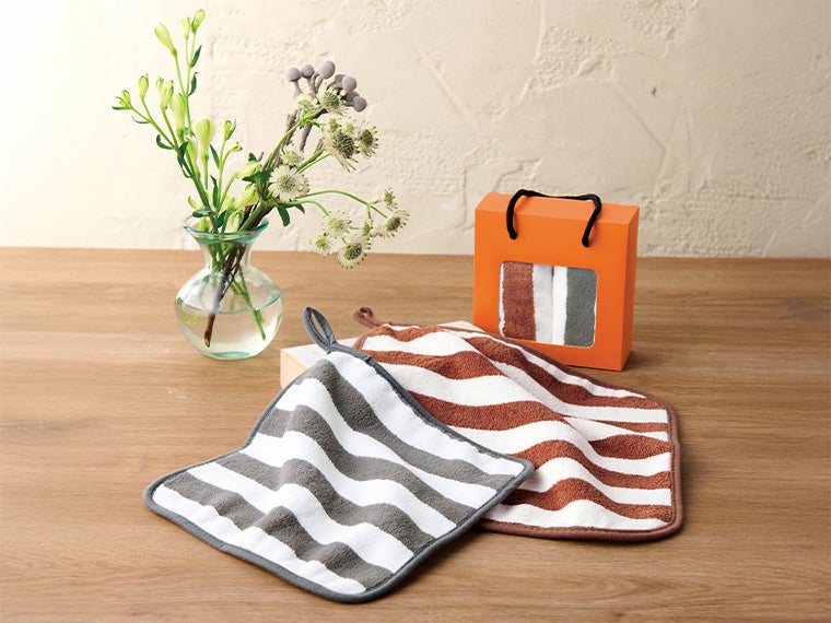 ストライプ　ハンド＆ウォッシュタオル