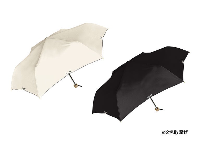 フルール／晴雨兼用折りたたみ傘にはさりげないモチーフがデザインされております。