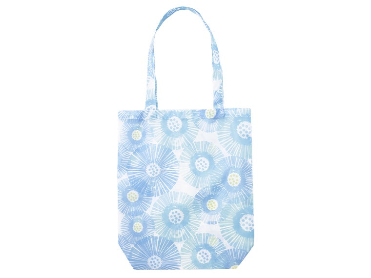 ネオフルール／フラワーエコバッグの本体カラーブルーの画像