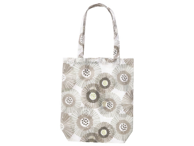 ネオフルール／フラワーエコバッグの本体カラーグレーの画像