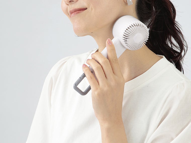 アイスプレート付 クーラーファンで頸動脈がある首筋を冷やしてクールダウン！