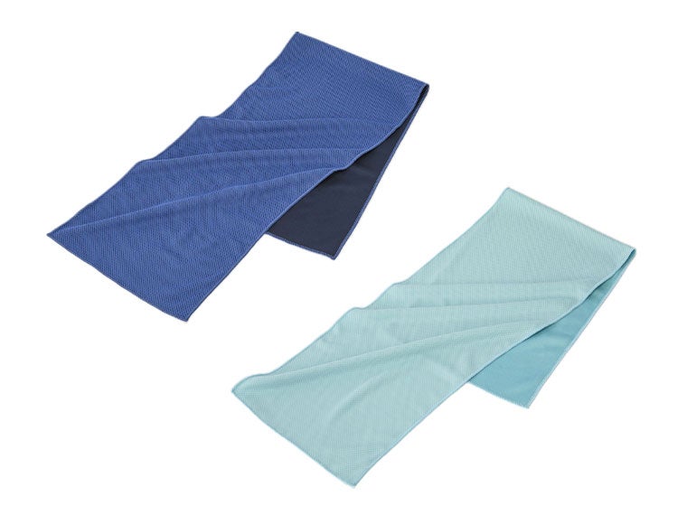 シズクール／クールタオルは2色をアソートでお届けいたします。